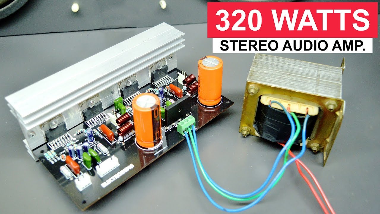 320 Watts Stereo Amplifier Board DIY TDA7294 X4 IC | ELECTRO INDIA