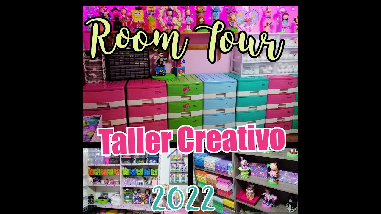 🏡Room Tour Completo Taller de Manualidades 🎨🖌️ Almacén organización, te enseño todos mis materiales