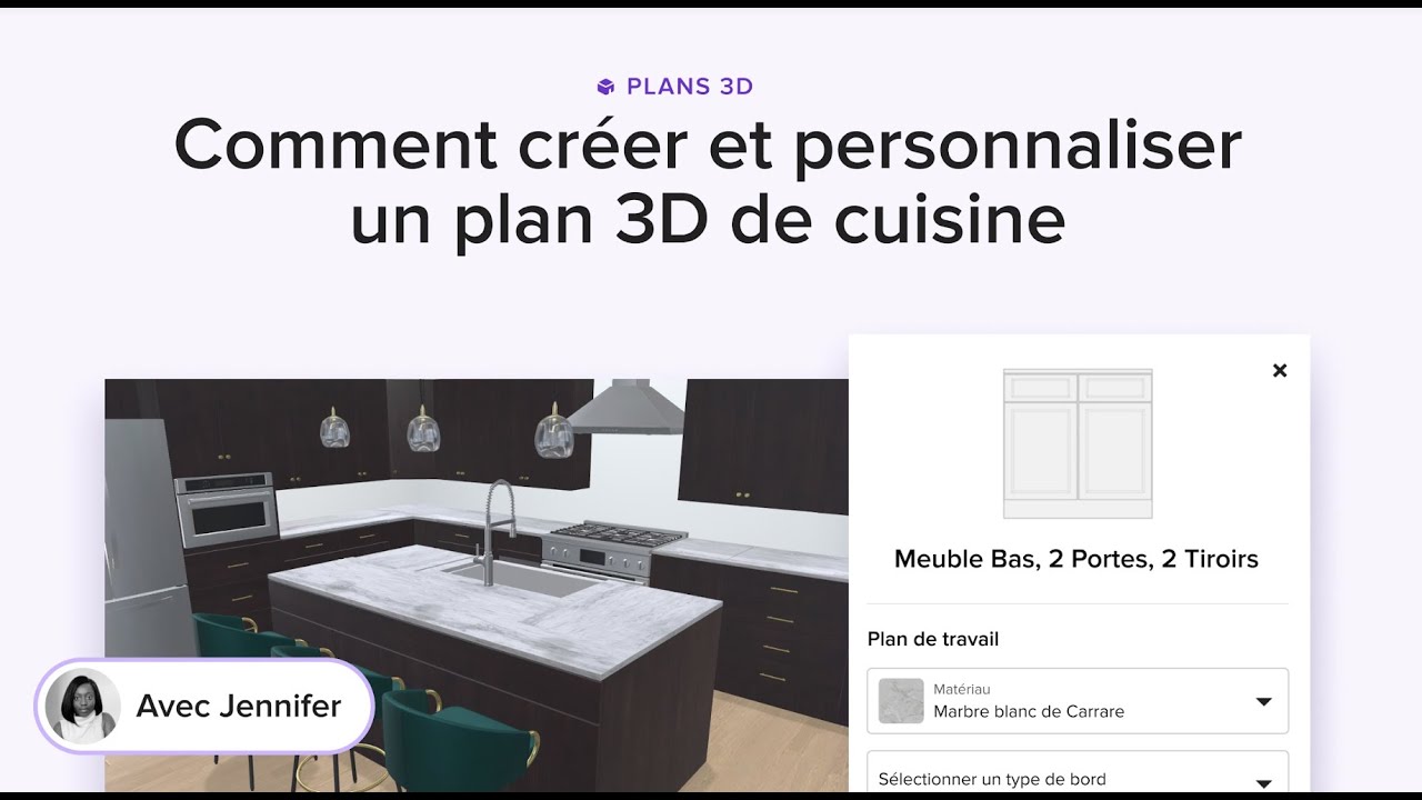 Comment créer et personnaliser un plan 3D de cuisine