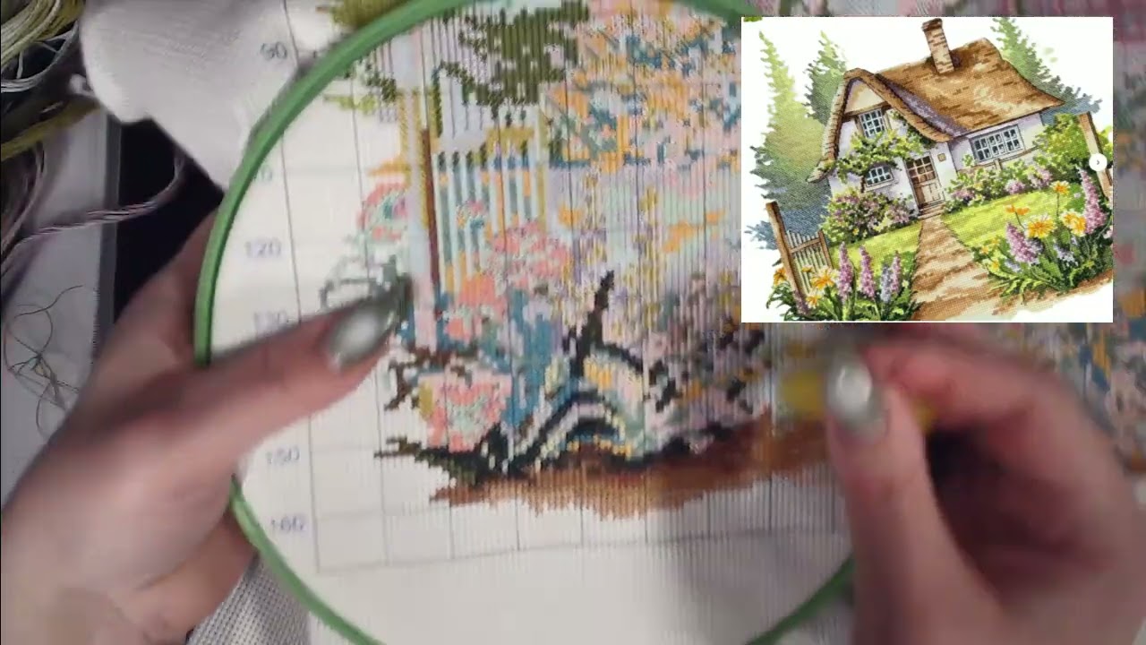 5Stitch Английский дом и сад, 14 #вышивкакрестом #wipandchatcrossstitch #5stitch