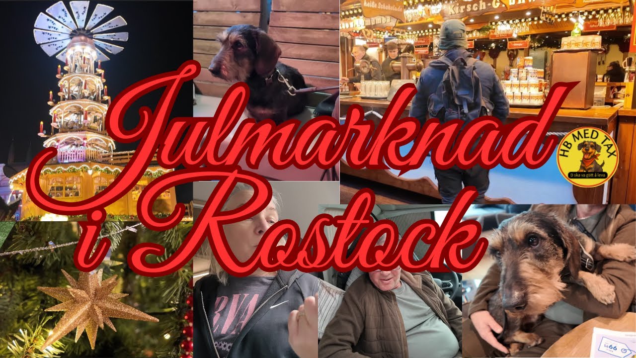 43: Julmarknad i Rostock 🚢🍺Färja, husbilsmys & Glühwein och tysk schnitzel 🇩🇪🎄