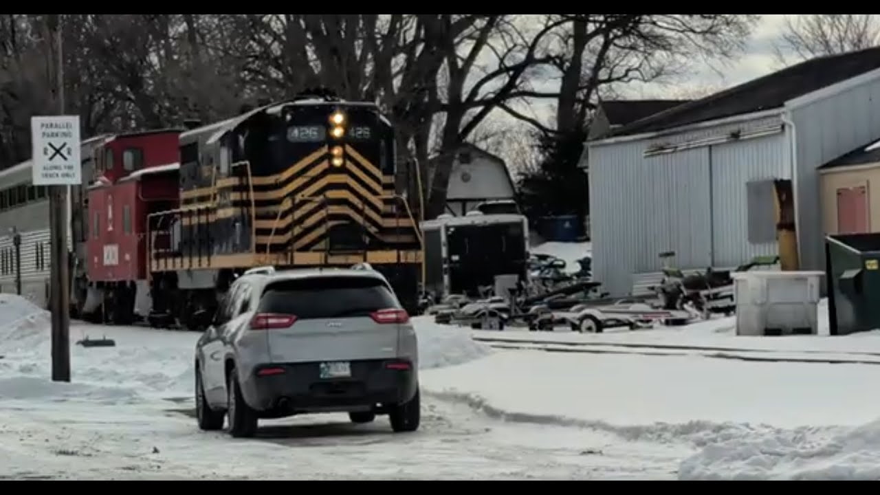 Old school railroading! Nickel plate Express through Arcadia Indiana.