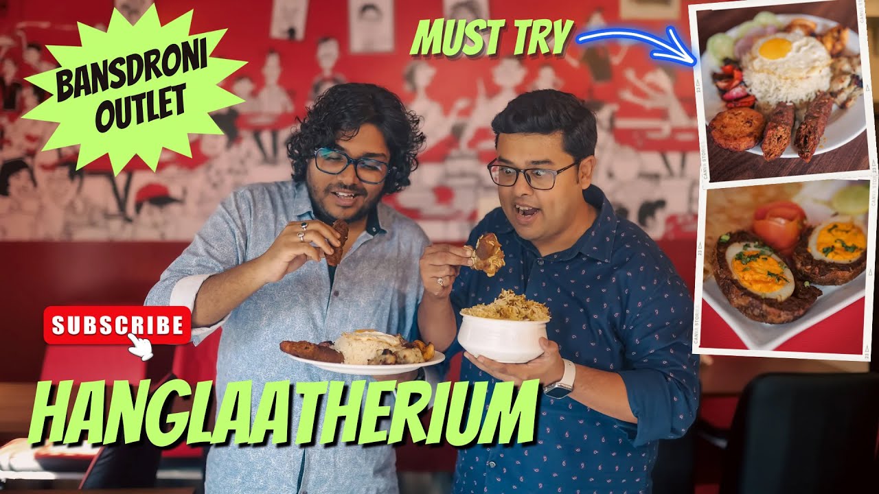 Kolkata Food | Hanglaatherium Bansdroni | Mutton Biryani | Chelo Kebab | Mutton Bhuna