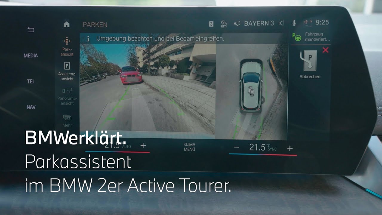 BMWerklärt. BMW Parkassistent im BMW 2er Active Tourer.