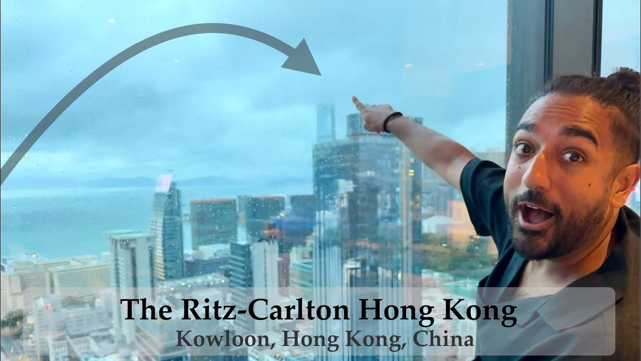 Tallest Hotel in the World — Ritz-Carlton Hong Kong — Deluxe Room with Sea View walkthrough & review