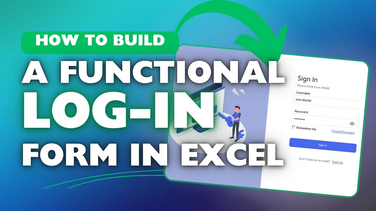 Create AMAZING Functional Login Forms in Excel (Don't be F-Tier!)