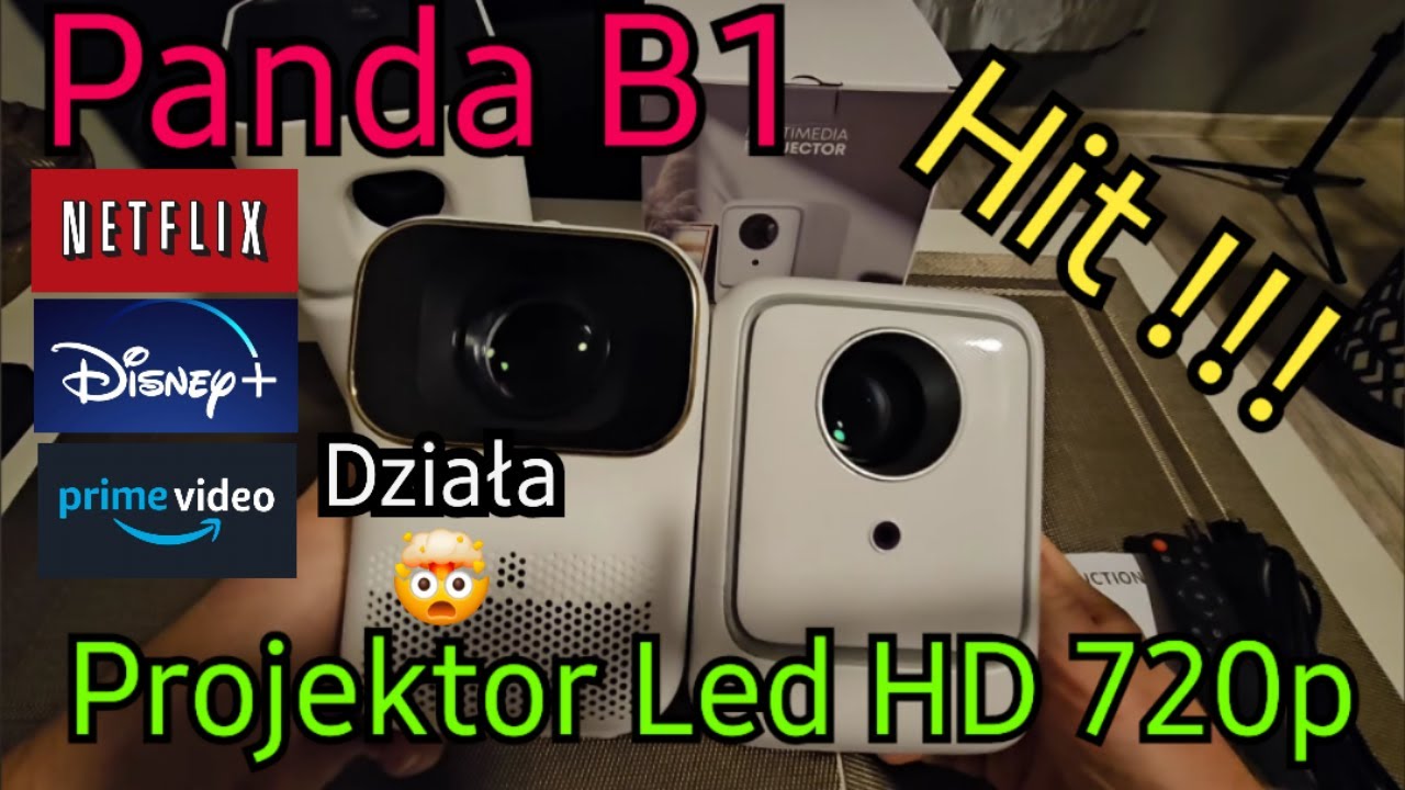 Test projektora Led Panda B1 i por&oacute;wnanie z projektorem Panda PF03