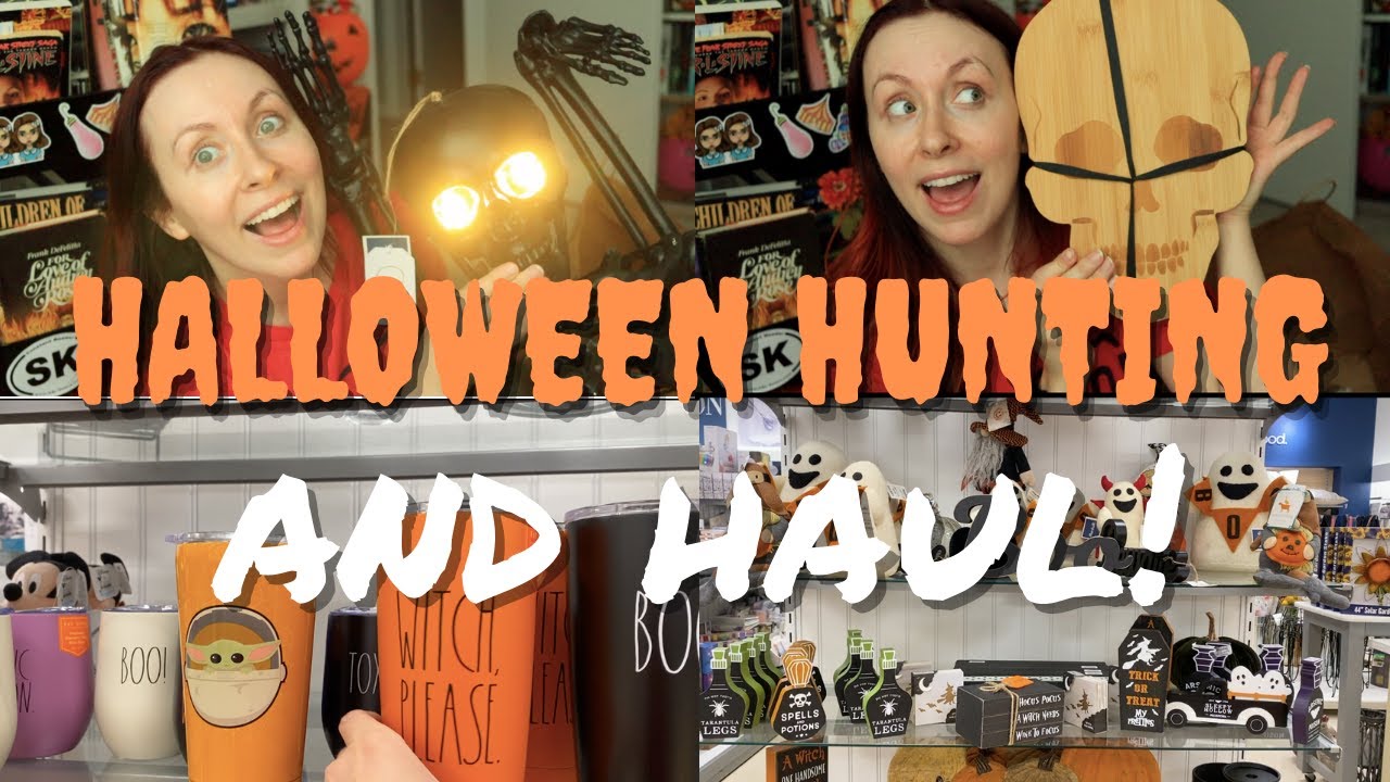 Halloween Decor Hunting at Homegoods, TJ Maxx, Michaels, and a huge Marshall's Haul!