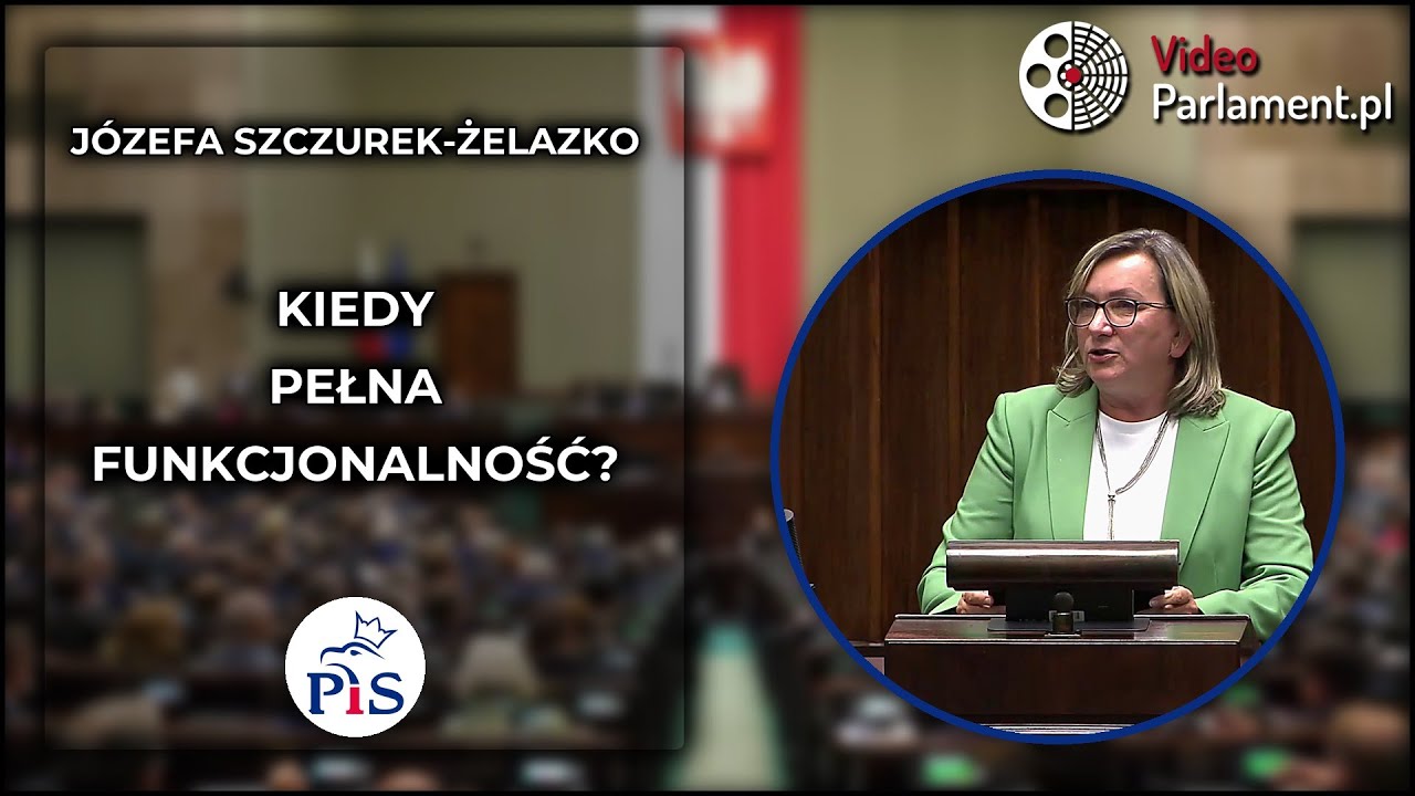 J&oacute;zefa Szczurek-Żelazko: מתי פורטל המכרז האלקטרוני יפעל במלואו?