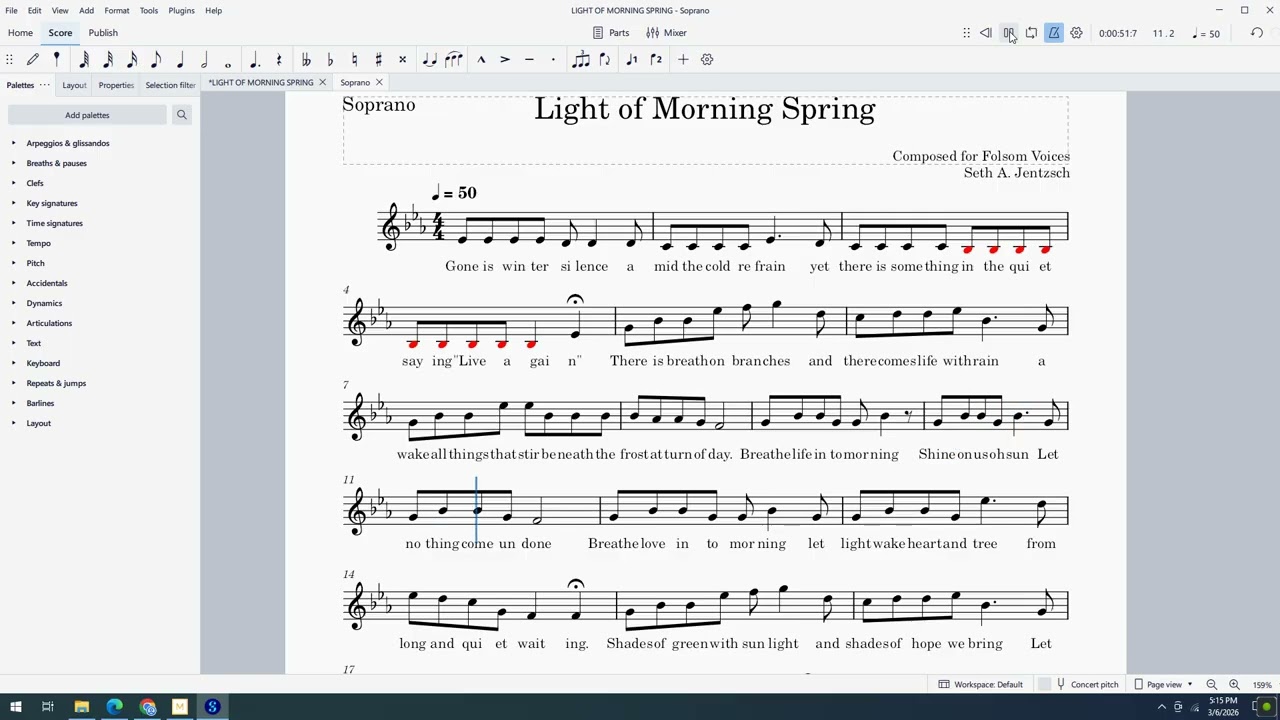 LIGHT OF MORNING SPRING SOPRANO