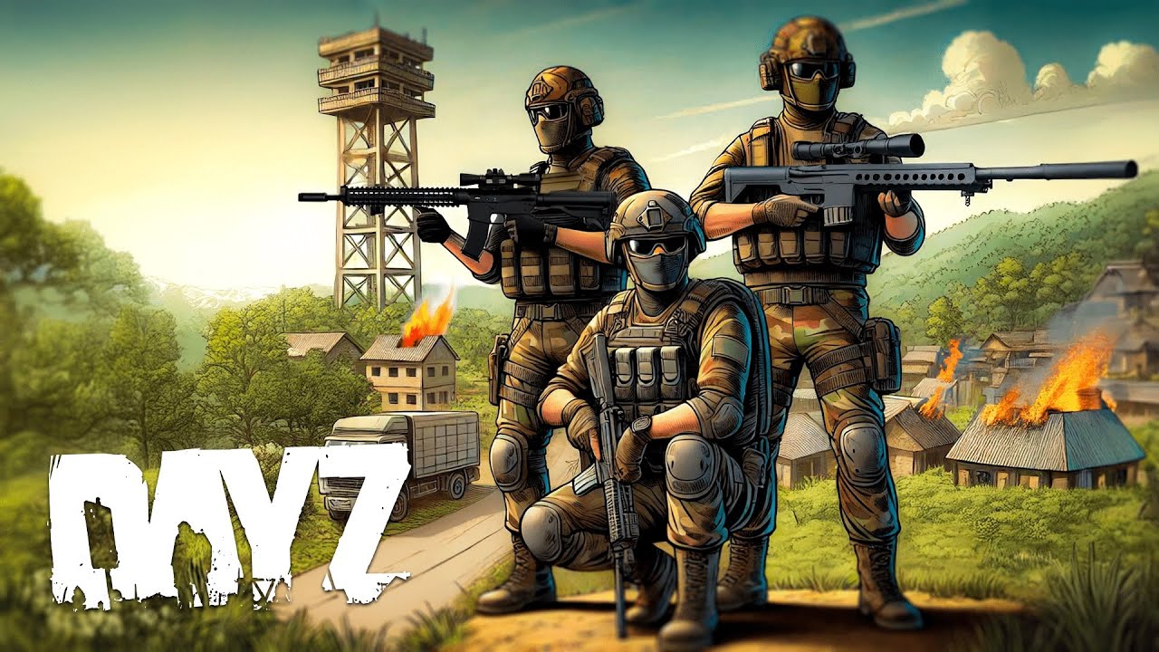 We Built a GIANT TOWER Base and DOMINATED Our Town!! DayZ Movie