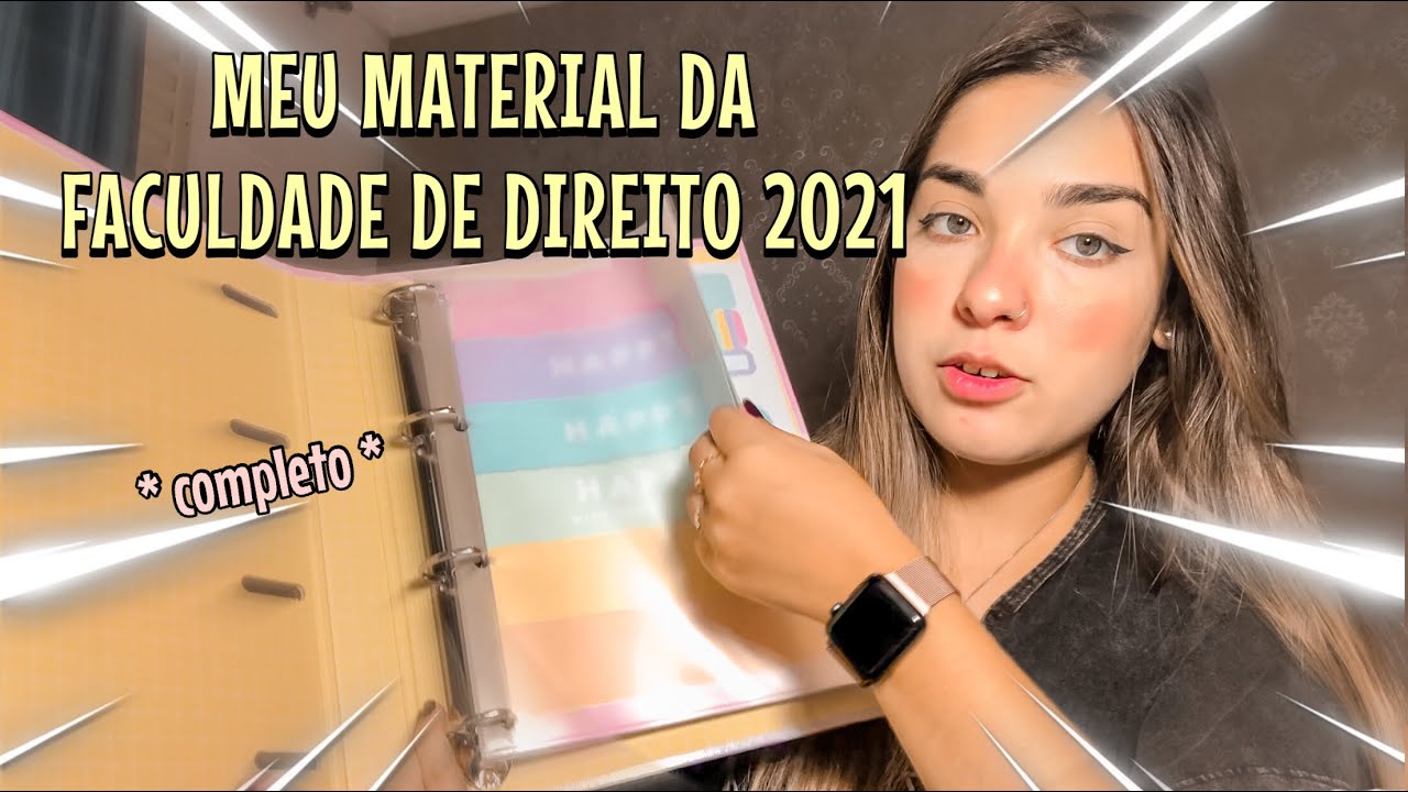 MEU MATERIAL ESCOLAR - versão faculdade de direito 2021 | Bruna Barros
