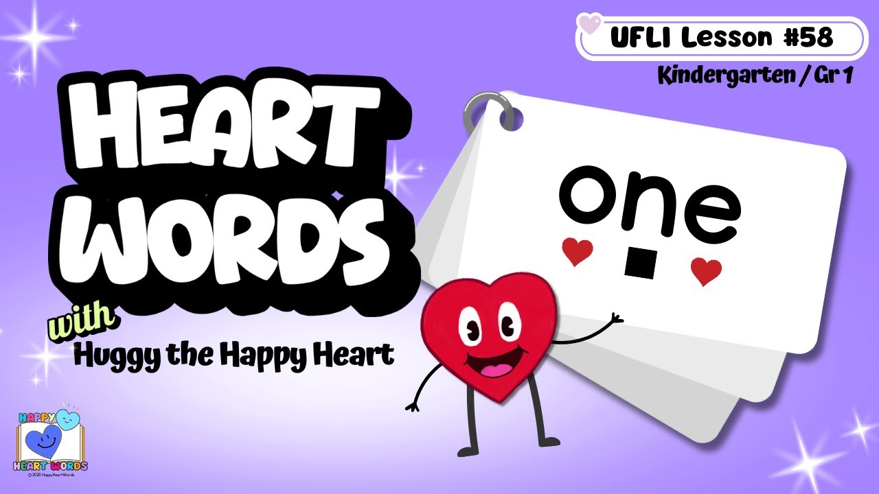 Teaching Sight Word ONE | UFLI Lesson 58 Irregular Heart Word | Learning Sight Word ONE