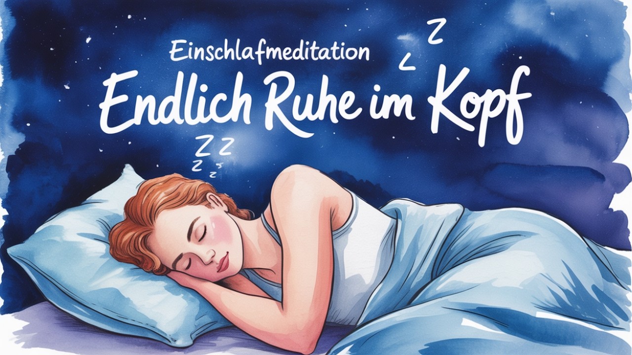 Einschlafhilfe bei Grübeln & Gedankenkarussell: Loslassen & Ruhe finden (Hypnose & Meditation)