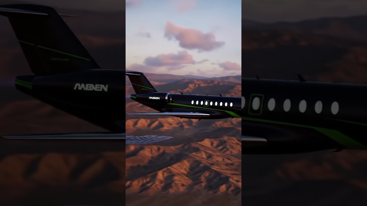 Watch This Futuristic Beast Fly! #FuturisticJet #LuxuryDesign #LamborghiniStyle #AviationLovers