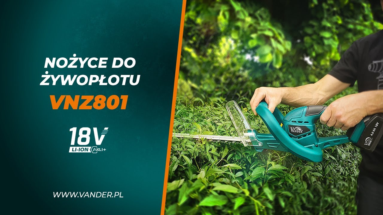 Nożyce akumulatorowe do żywopłotu VNZ801 Vander