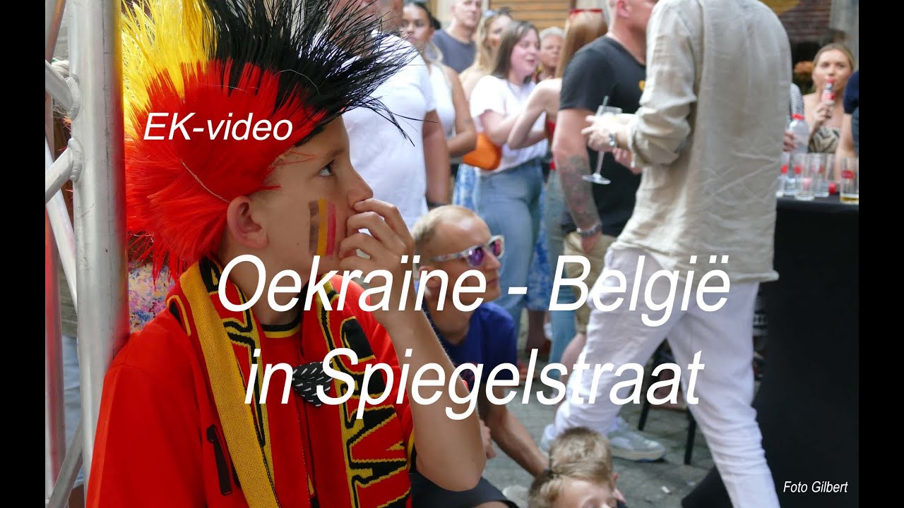 video "Oekraïne-België" sfeer Spiegelstraat
