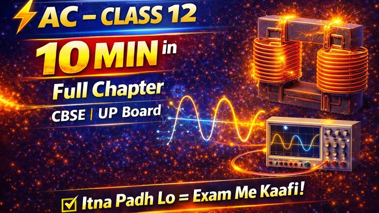 Alternating Current (AC) One Shot ⚡ | Class 12 Physics | Board 2026