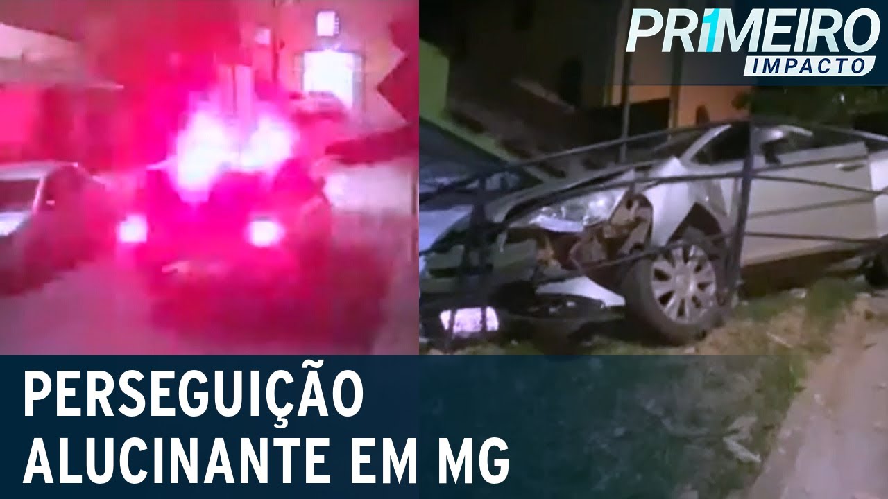 MG: persegui&ccedil;&atilde;o fren&eacute;tica termina em acidente e tiroteio | Primeiro Impacto (16/06/22)