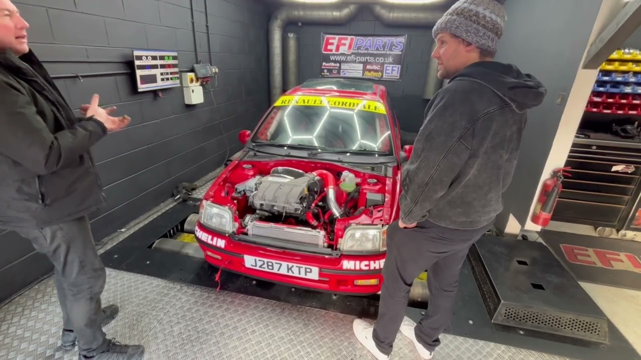 Mk1 Clio 16v with 197 engine. 