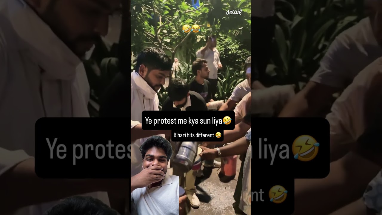 Ye Bihari in protest Hits different 🤣