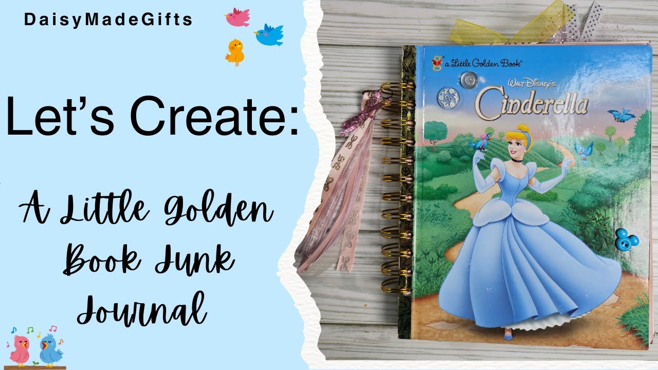 Cinderella Little Golden Book Junk Journal #junkjournal #scrapbook #littlegoldenbook
