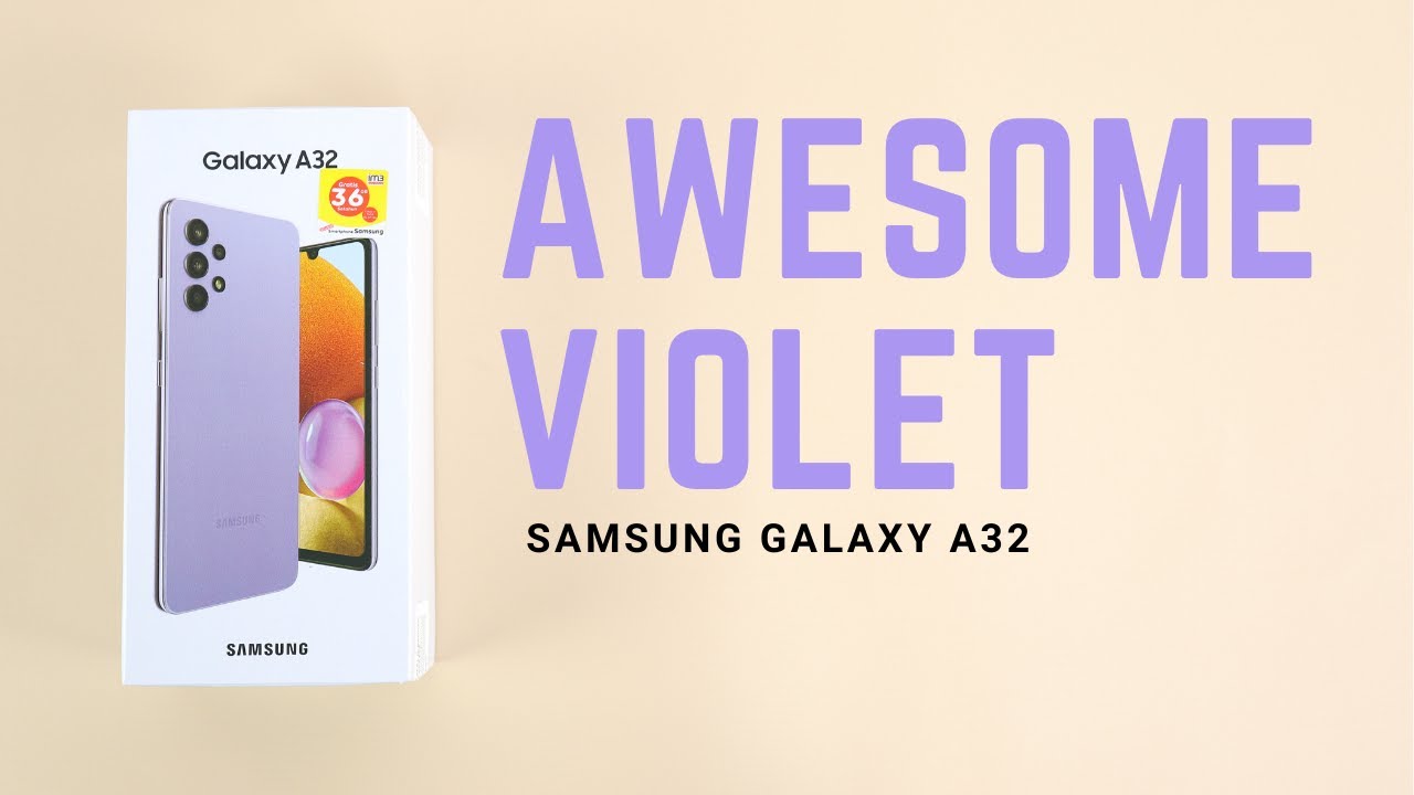 Cakep BANGET!! Samsung Galaxy A32 Awesome Violet Unboxing - Resmi Indonesia