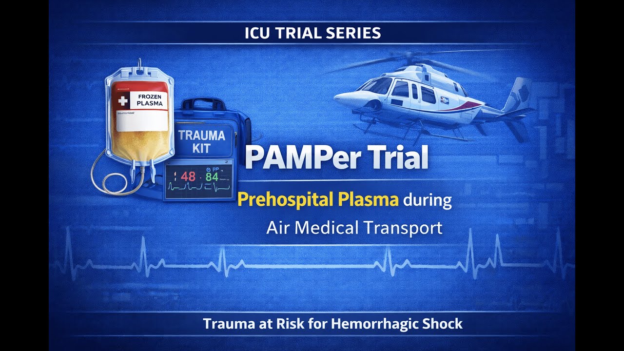 PAMPer :Prehospital Plasma during Medical Transport in Trauma Patients at Risk for Hemorrhagic Shock