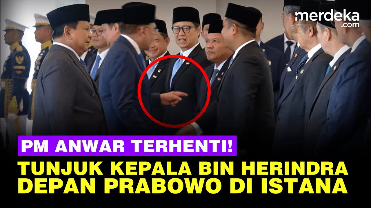 Langkah PM Malaysia Anwar Terhenti! Berkali-kali Tunjuk Kepala BIN Herindra Depan Prabowo