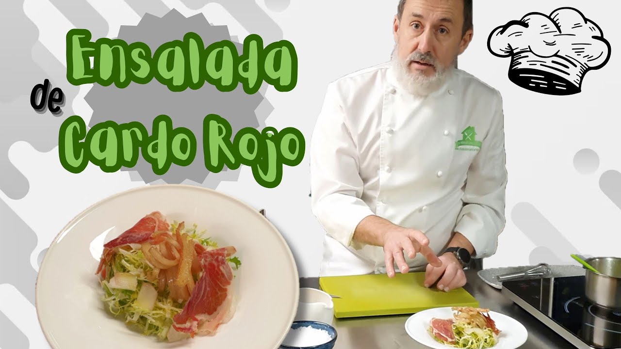 Ensalada de Cardo Rojo y Escarola con Sorpresas | Ligera, depurativa y crujiente