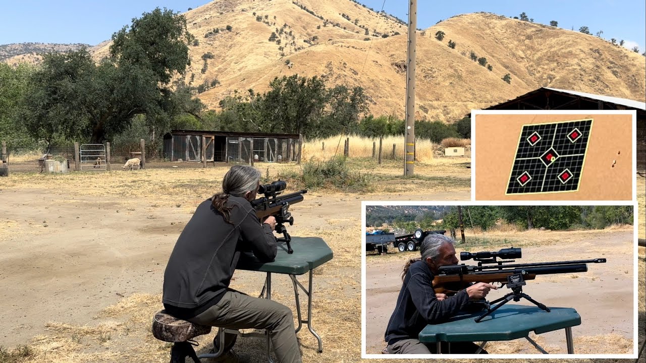 AEA / FOX AIR POWER .51 CALIBER CHALLENGER ELITE BULLPUP 50 YARD TARGET SHOOTING DAY