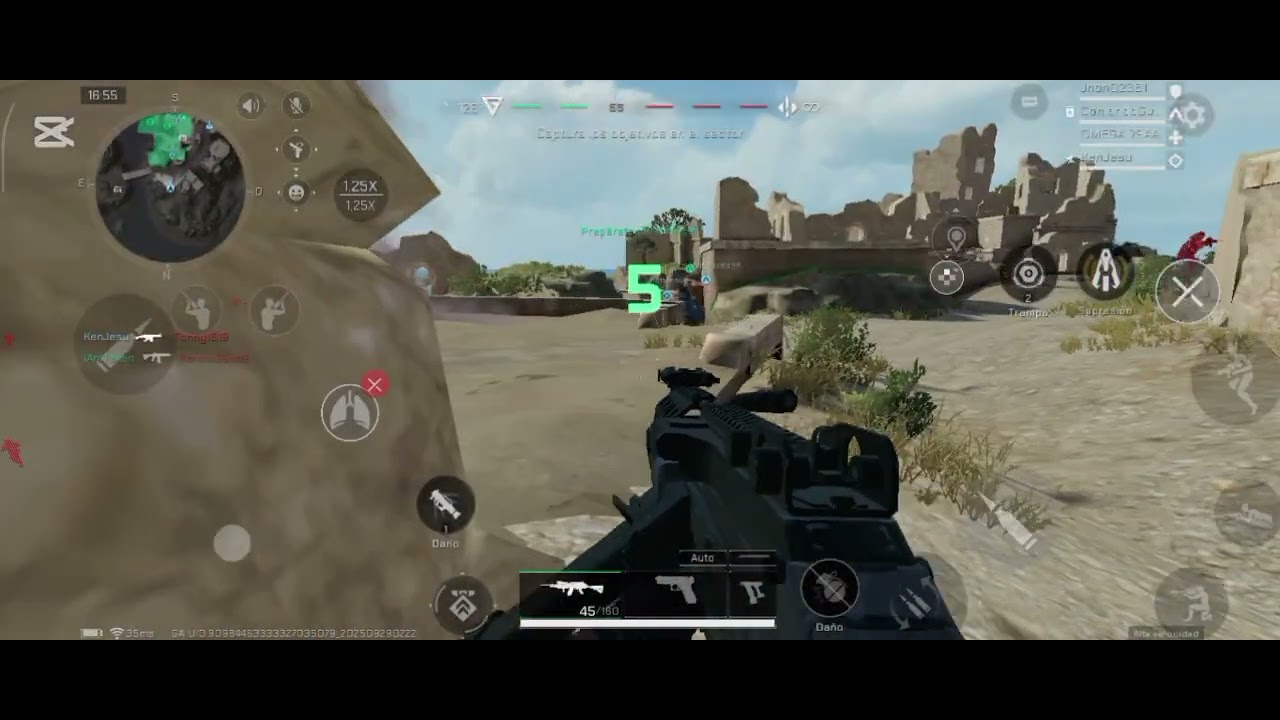 Mejores momentos de la primera partida en Delta Force. 