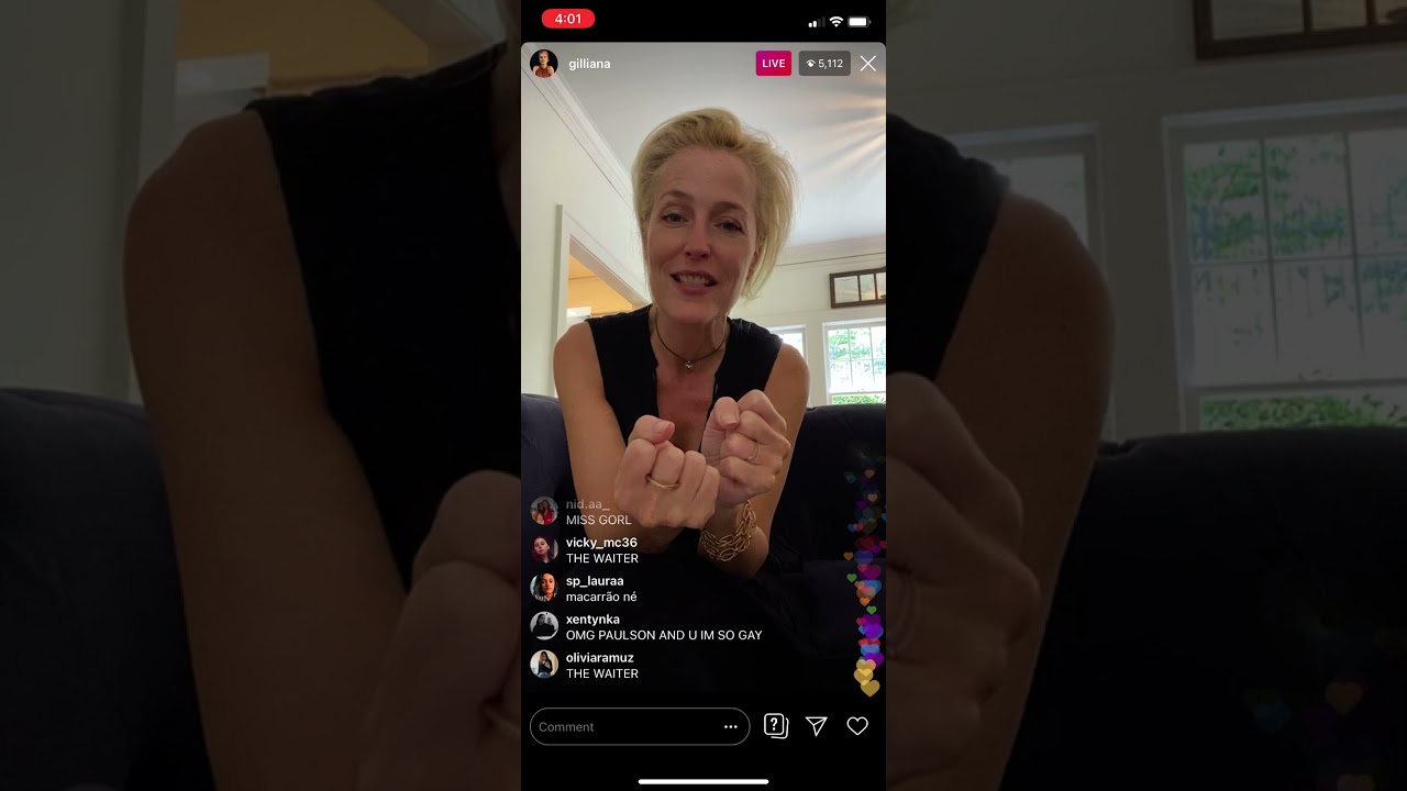 Gillian Anderson Instagram Live Part 2 - July 12, 2021