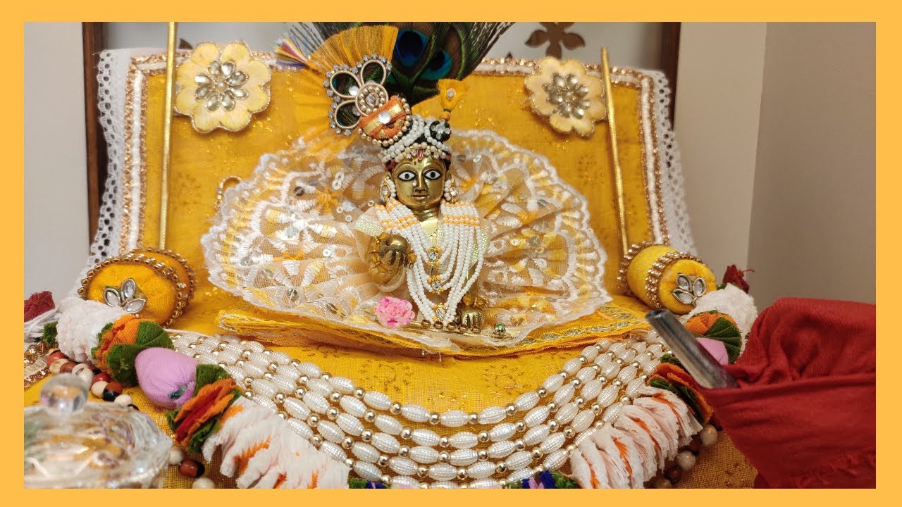 How i did my Thakorji's simple shringar