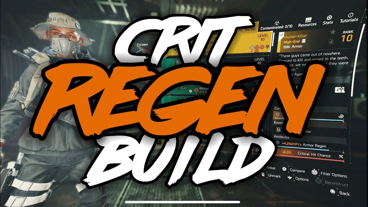 CRIT REGEN BIG HORN EZ BUILD THE DIVISION 2