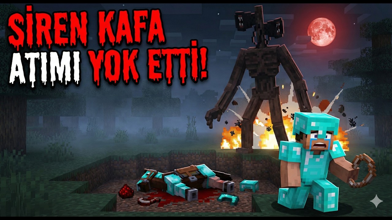 SİREN KAFA KÖYÜ BASIP ATIMI KESTİ!! | MİNECRAFT KORKU MODU 6.BÖLÜM
