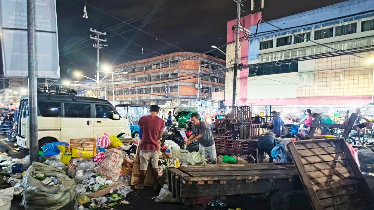 LIVE! DIVISORIA PUBLIC NIGHT MARKET TAMBAK BASURA YORMES TEAM TULOY LINIS AFTER WATER FLUSHING