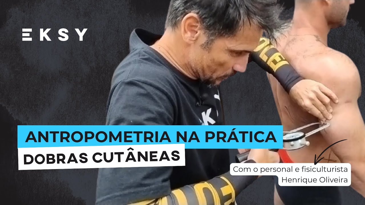 Antropometria na prática - Coletando dobras cutâneas de um fisiculturista