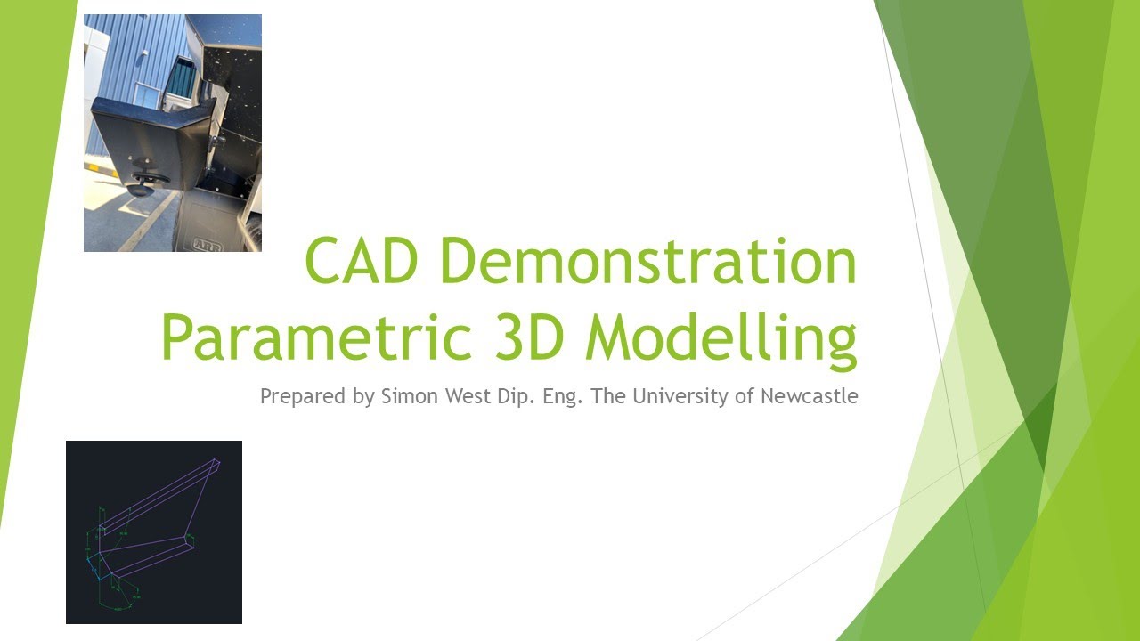 CAD CAM Demonstration with 3D Parametric modelling