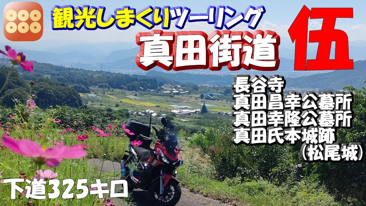 5【真田街道～観光しまくりツーリング】鳥居峠の峠道を走って長野県上田市へ2024年9月6日「真田昌幸の墓(長谷寺)」「真田氏本城址(松尾城)」＋絶景ロード #観光スポット