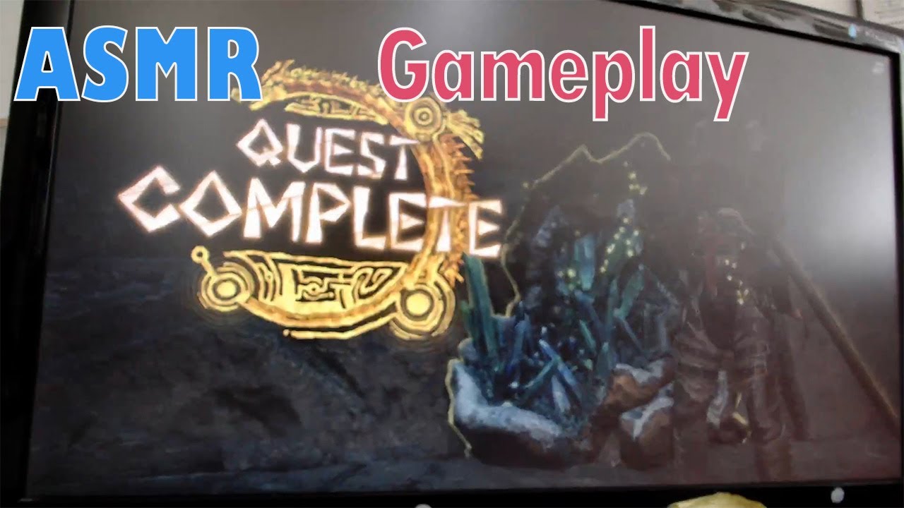ASMR Breakfast, Coffee & Monster Hunter gaming asmr | relaxing sounds, playing games, male whisper