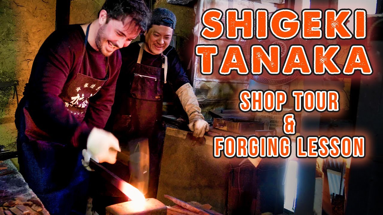 Shigeki Tanaka Shop Tour & Forging Lesson - SHARP KNIFE SHOP