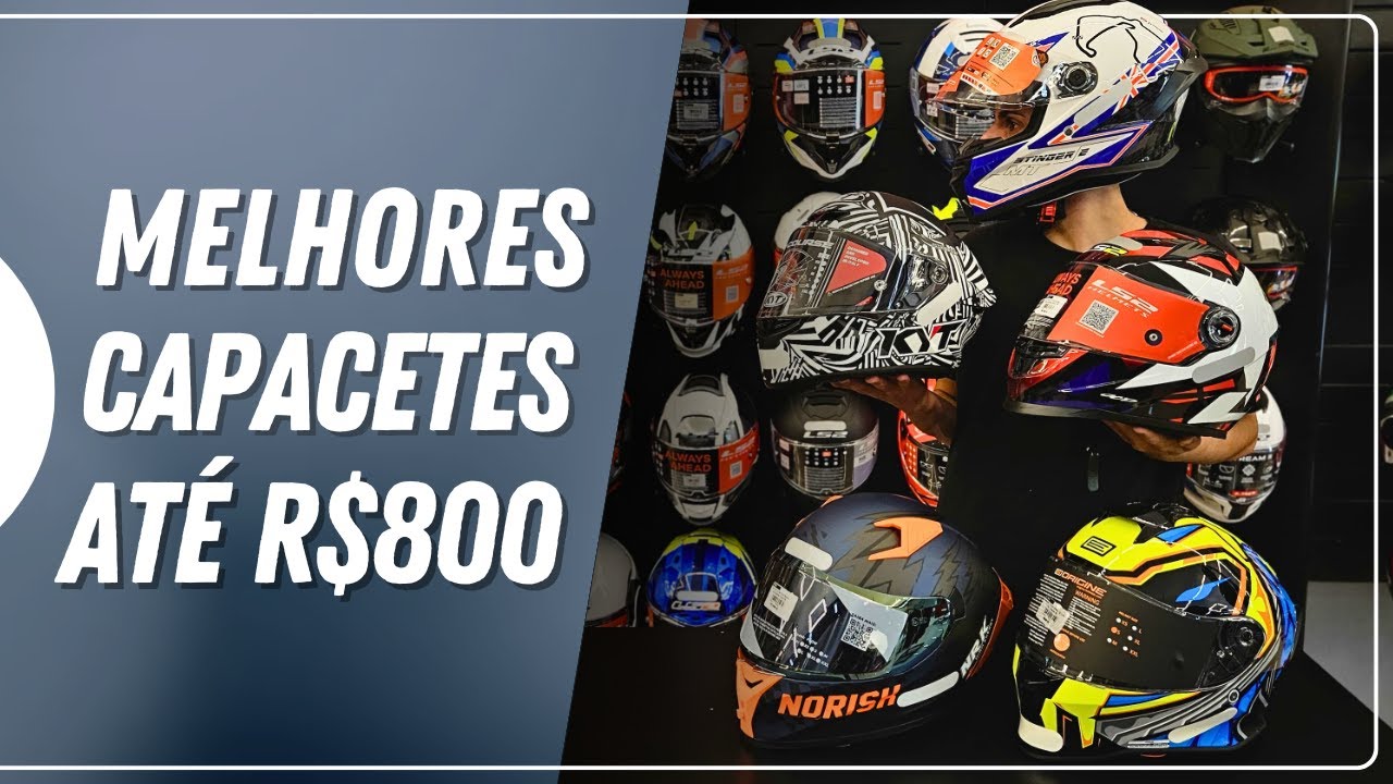 Melhor Capacete de Moto: Comparativo dos Melhores Modelos até 800 reais. LS2/KYT/MT/Origine/Norisk