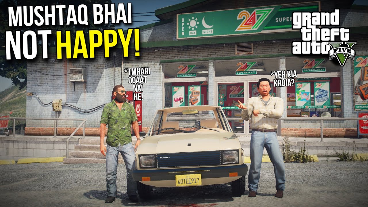 ASHRAF BHAI DELIVERED MUSHTAQ BHAI'S 'SUZUKI FX' CAR! | GTA 5 MODS GAMEPLAY