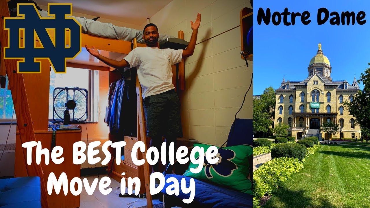 THE BEST COLLEGE MOVE IN DAY!! // VLOG // (University of Notre Dame)