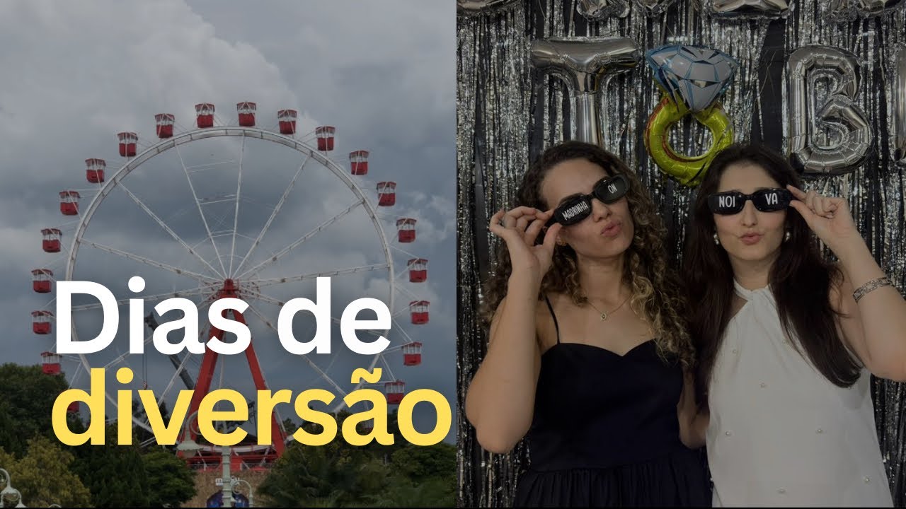 Hopi Hari com amigos + despedida de solteira na praia ✨🤍