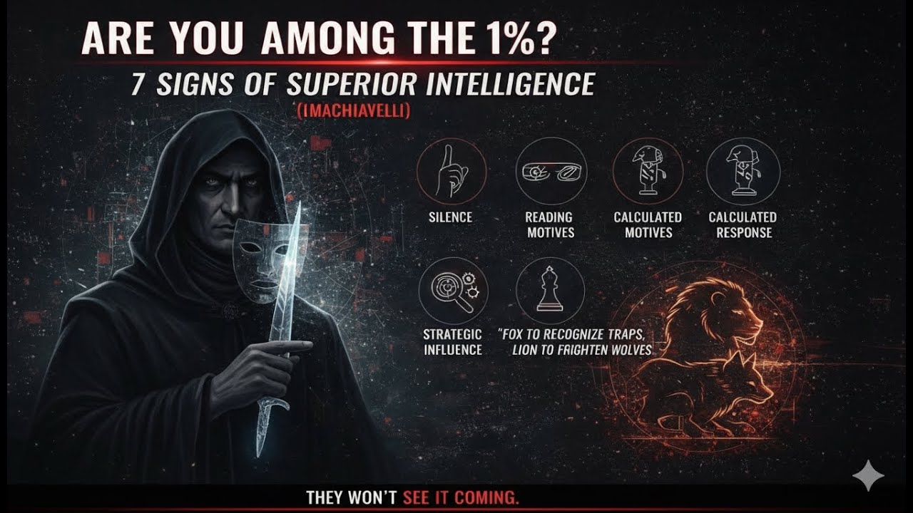 Are You Among the 1%? 7 Signs of Superior Intelligence (Machiavelli) || Truth Lens Stories