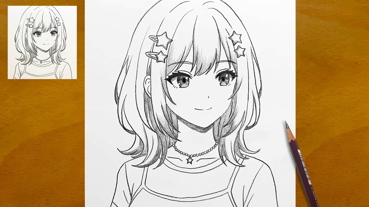 Simple Anime Girl Drawing Step by Step | Perfect for Beginners