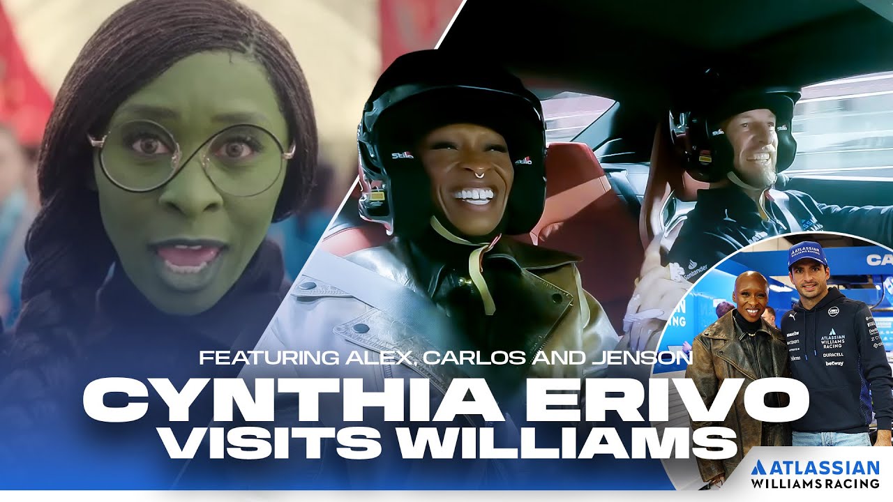 Cynthia Erivo's Wicked Hot Lap with Jenson Button in Las Vegas! Ft. Alex Albon & Carlos Sainz