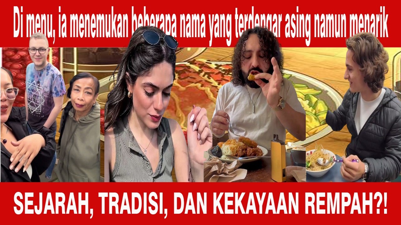 BULE INI KAGET! RASA MAKANAN INDONESIA  DI LUAR NEGERI  SEENAK INI !